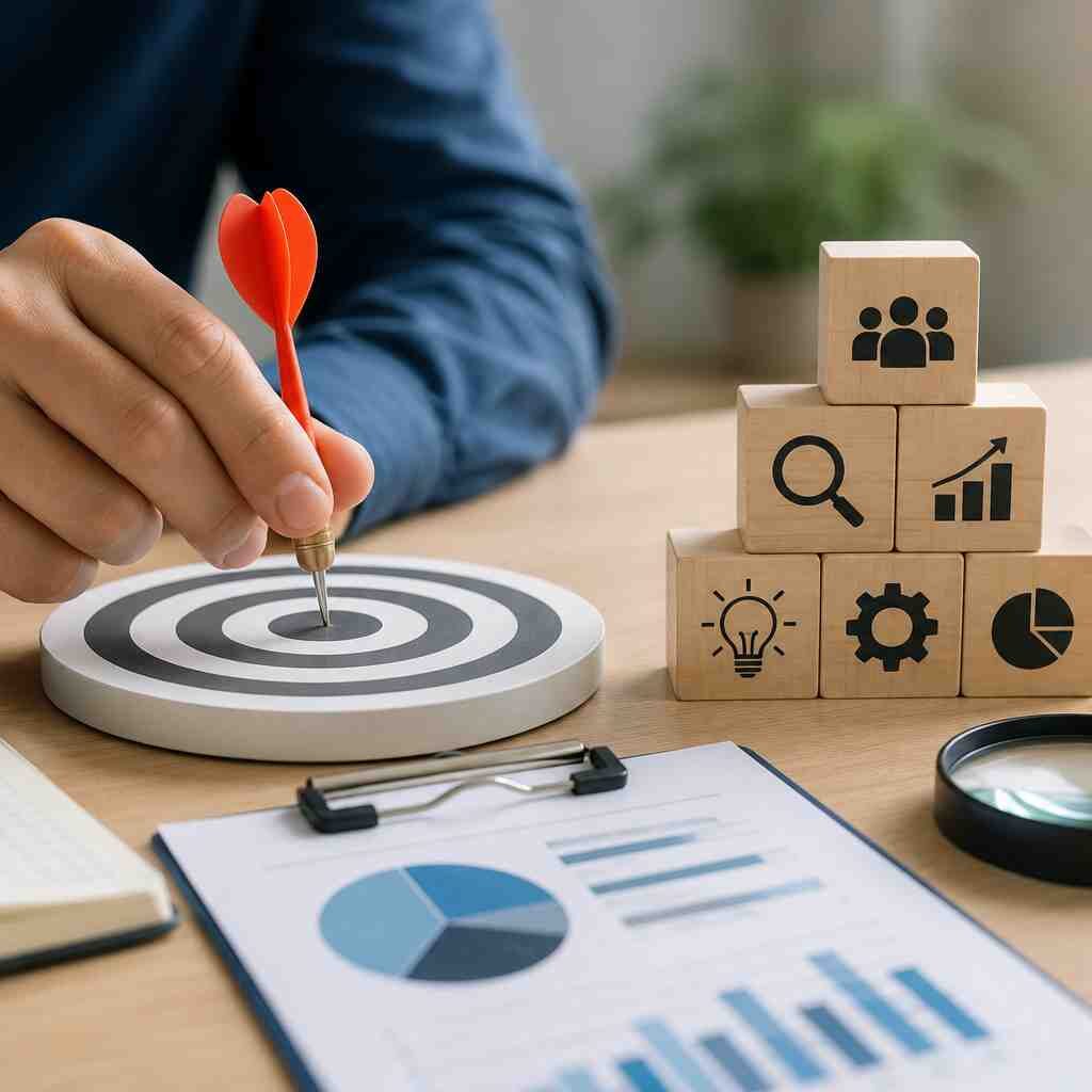 "Survey planning concept showing clear survey objectives, research goal setting, target audience identification, and strategic survey design for accurate data collection."