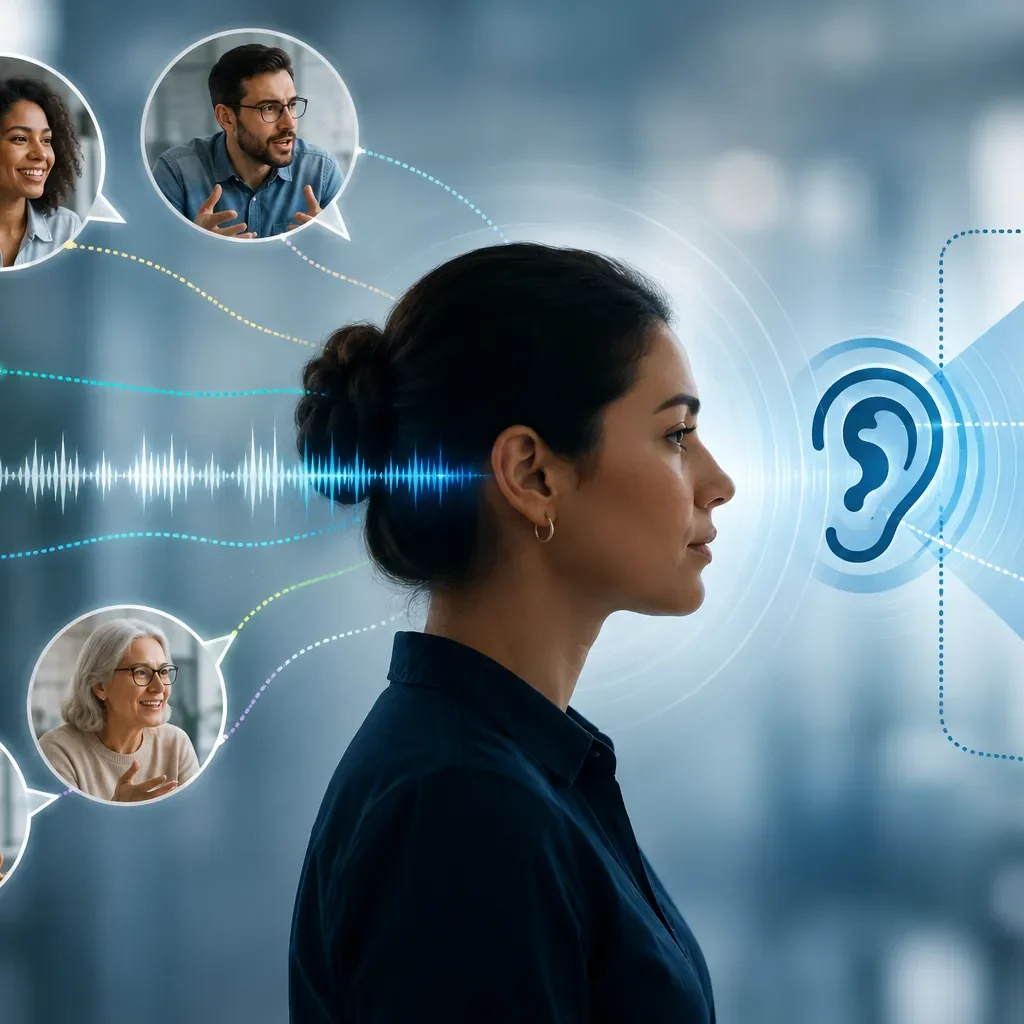 "Customer voice concept illustration showing diverse consumers sharing feedback and insights, helping businesses improve products, experiences, and strategic decisions."