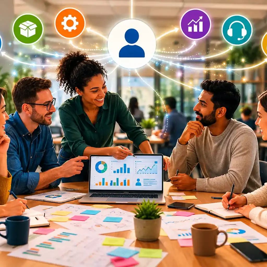 "Cross-functional business team using customer research insights to improve marketing, product development, sales, and customer experience across the organization."