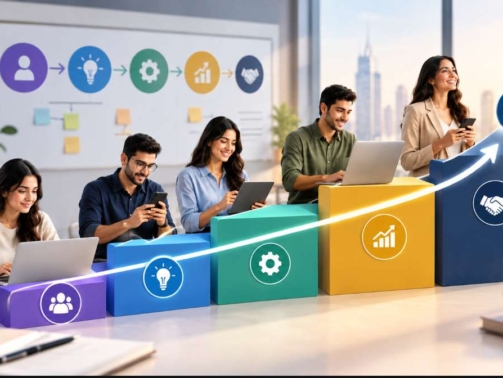 Product adoption strategy visual showing a team progressing through key stages of product growth, from planning and activation to analytics, collaboration, and achieving adoption goals. ChatGPT can make mistakes. Check important info.